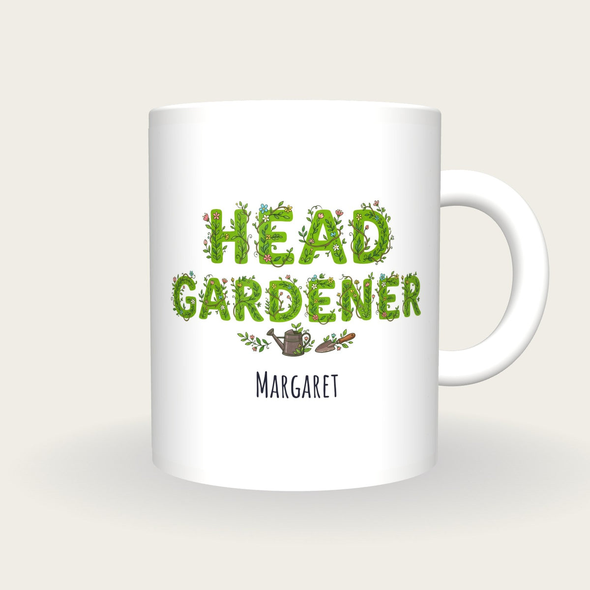 Personalised Head Gardener Mug, front