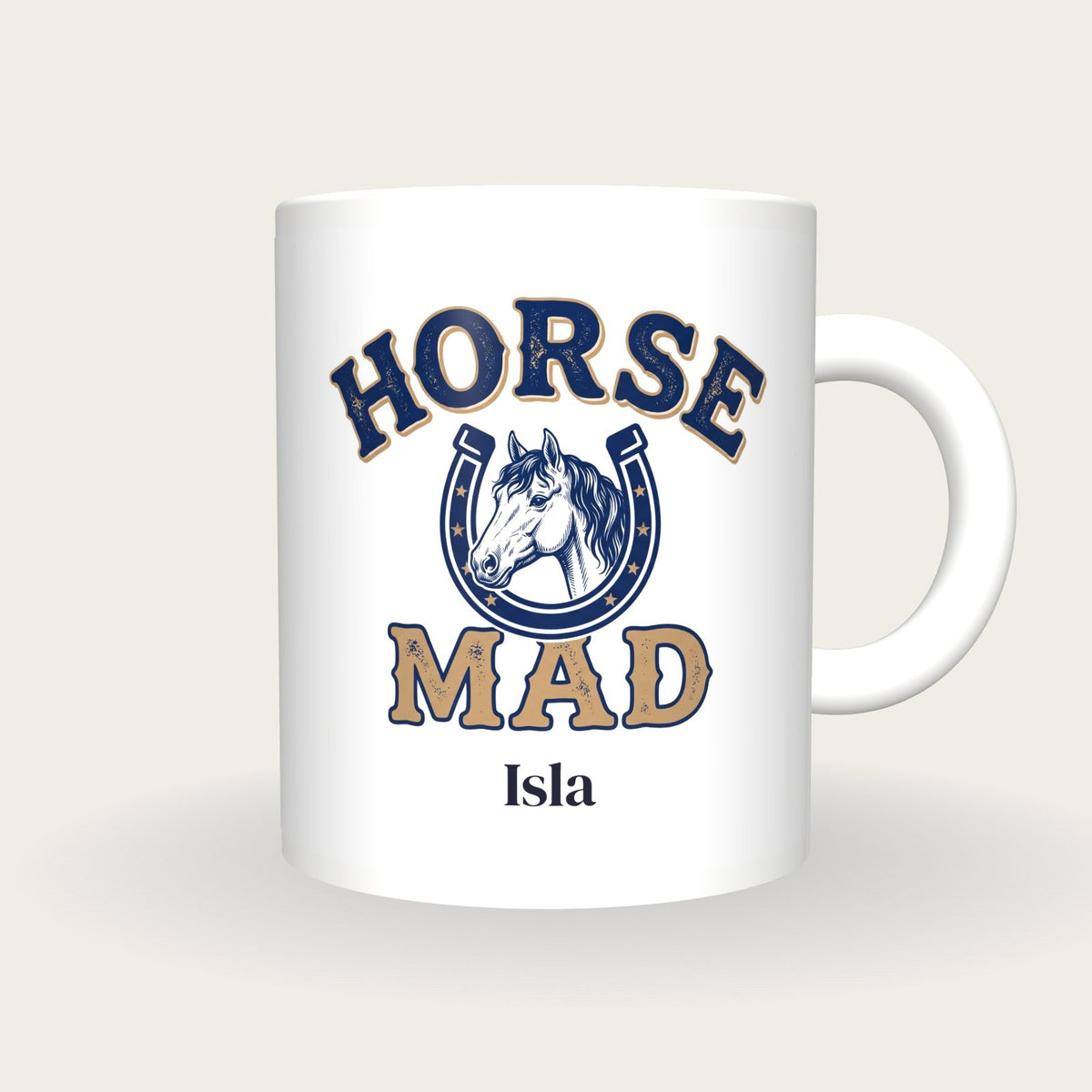 Personalised Horse Mad Mug, front