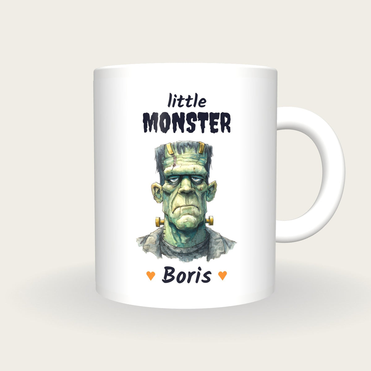 Personalised Monster Mug, Little Monster, front