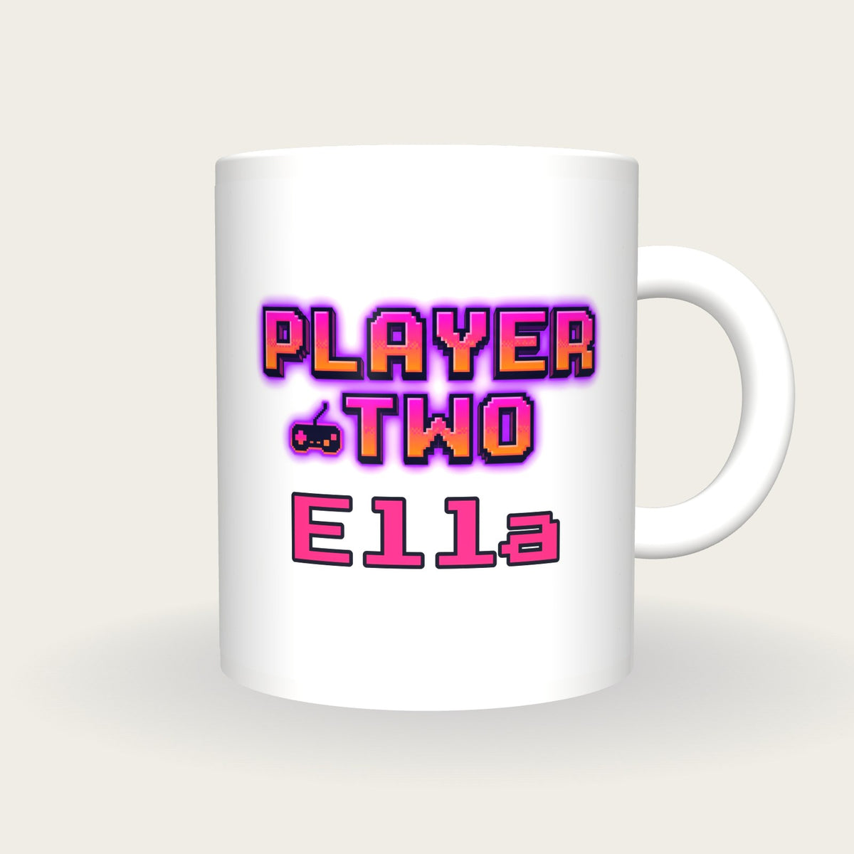 Personalised Player Two Gamer Mug, front