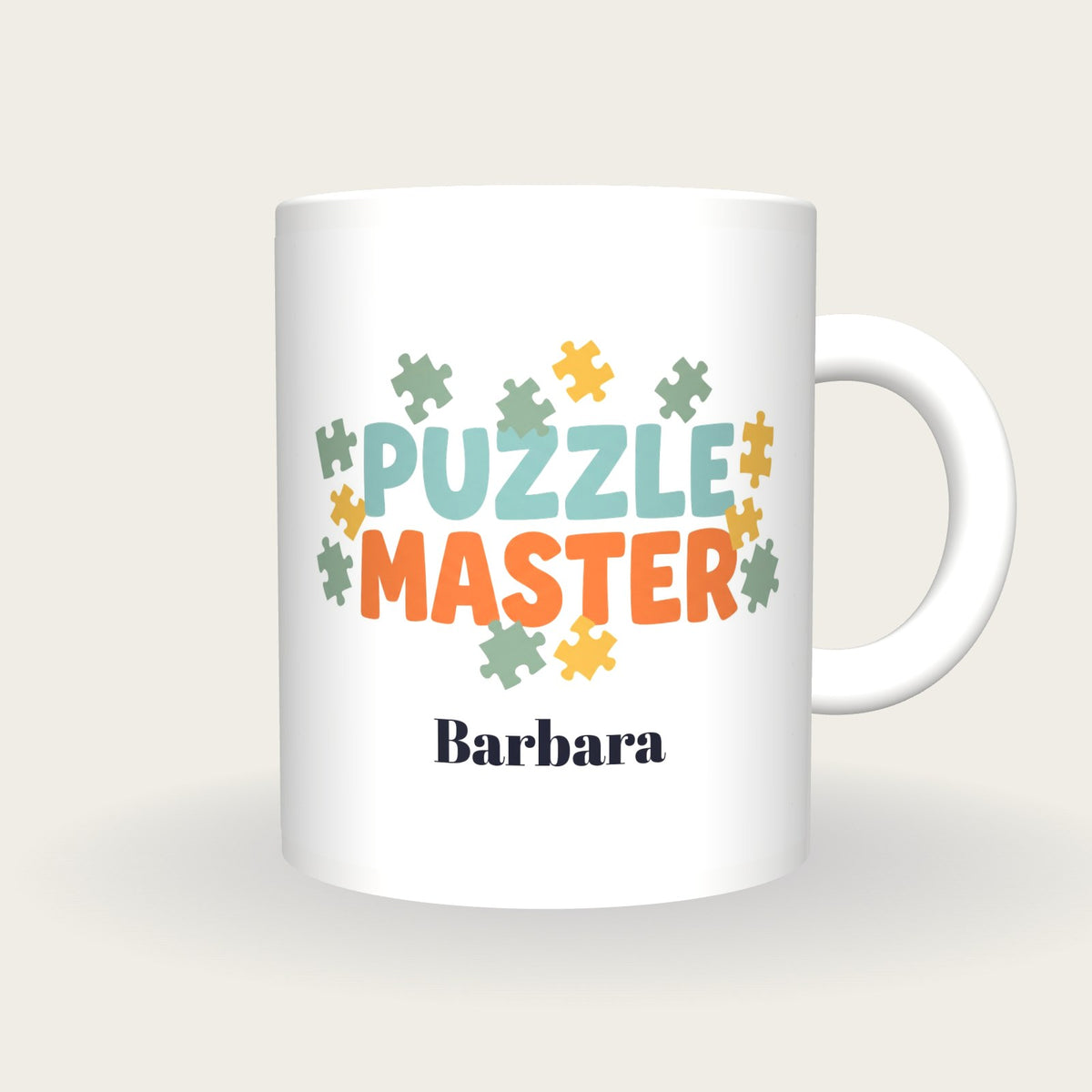 Personalised Puzzle Master Jigsaw Mug, front