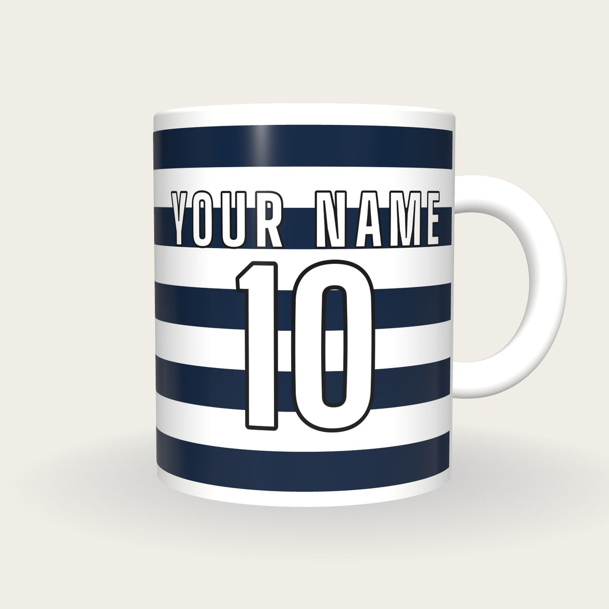 Design Your Own Rugby Shirt Mug, front