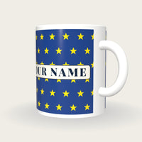 Design Your Own Jockey Silks Mug, three-quarter view