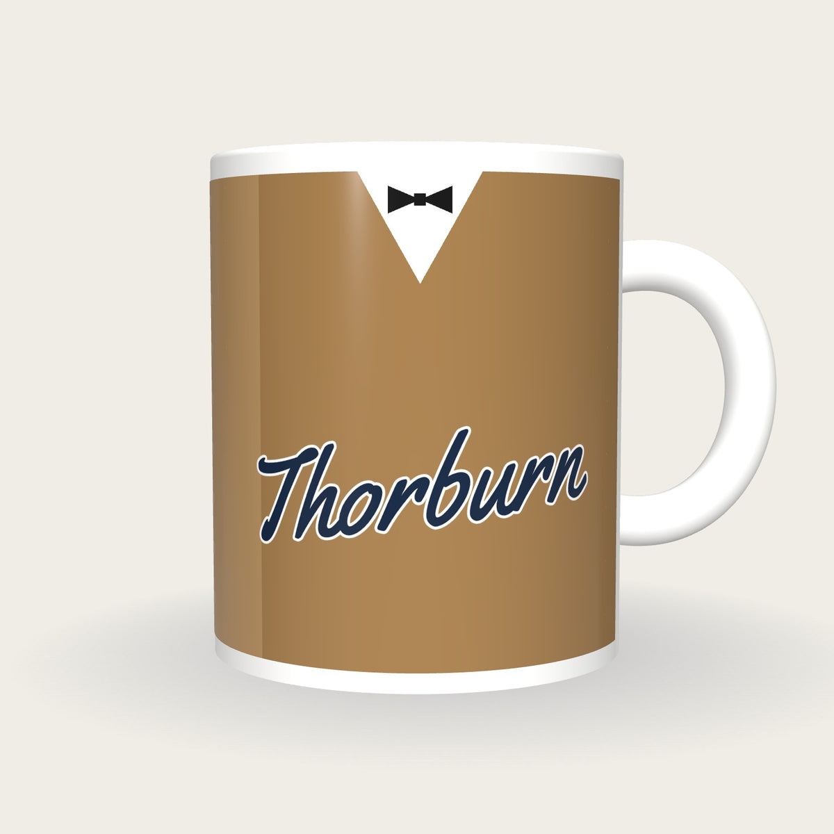 Personalised Camel Snooker Waistcoat Mug, front