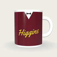Personalised Maroon Snooker Waistcoat Mug, front