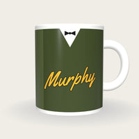 Personalised Olive Snooker Waistcoat Mug, front