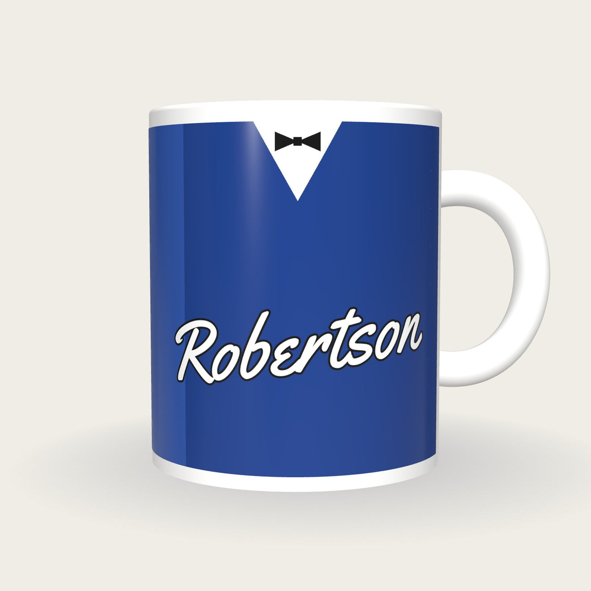 Personalised Royal Blue Snooker Waistcoat Mug, front