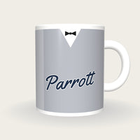 Personalised Silver Snooker Waistcoat Mug, front