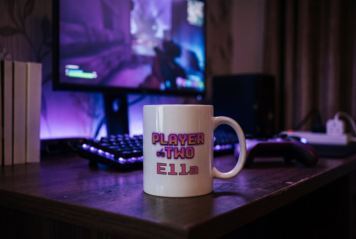 Lifestyle: Personalised Player Two Gamer Mug