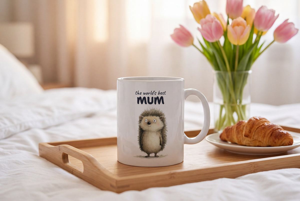 Lifestyle: Personalised Hedgehog Mug, Best Mum