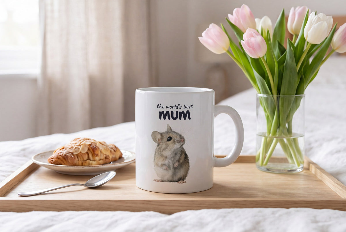 Lifestyle: Personalised Field Mouse Mug, Best Mum