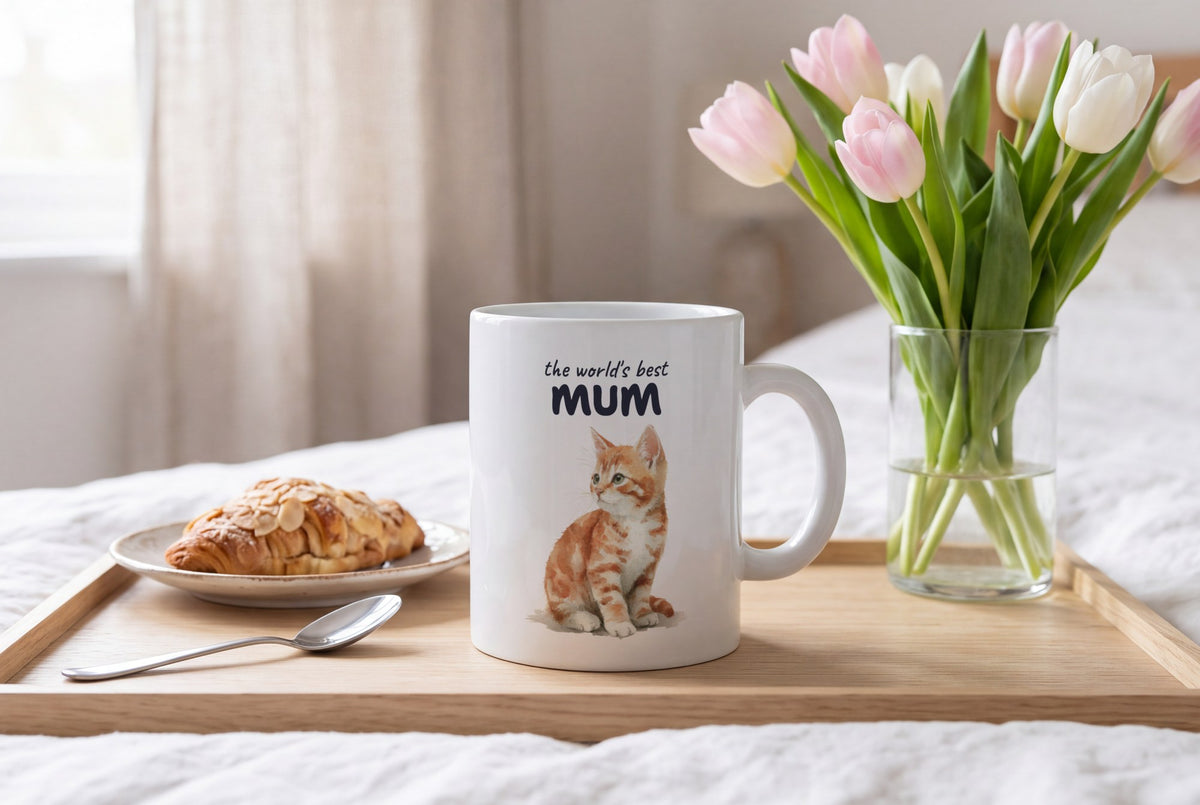 Lifestyle: Personalised Kitten Mug, Best Mum