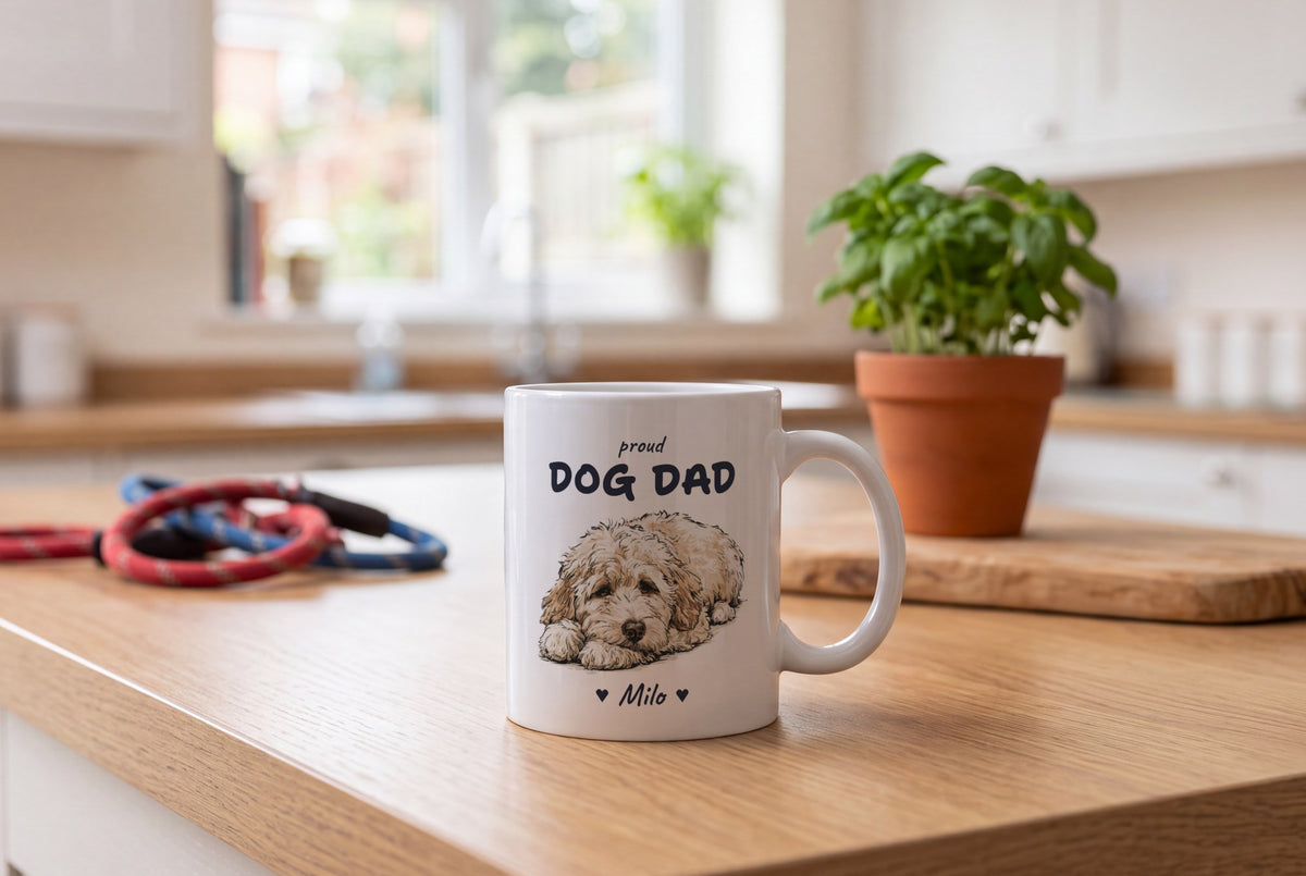 Lifestyle: Personalised Cockapoo Dog Dad Mug