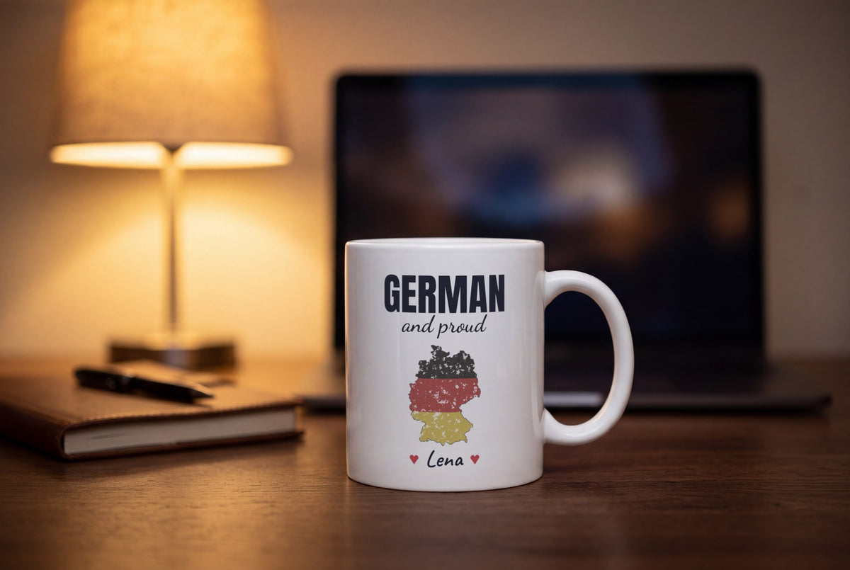 Lifestyle: Personalised Germany Map Mug, German And Proud