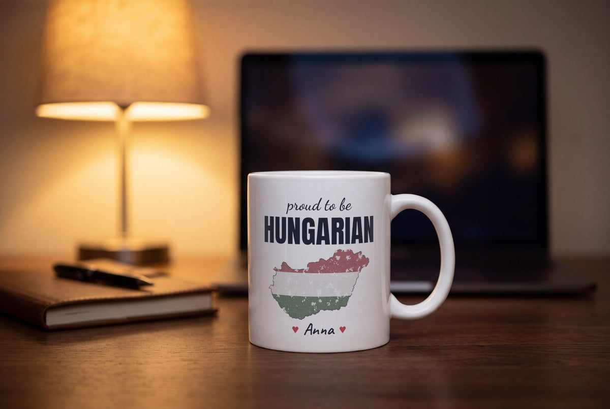 Lifestyle: Personalised Hungary Map Mug, Proud To Be Hungarian