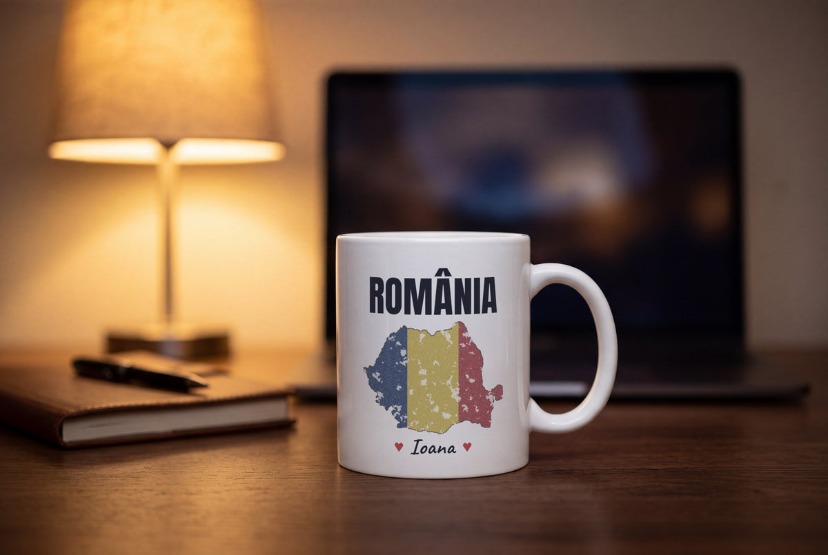 Lifestyle: Personalised Romania Map Mug, România