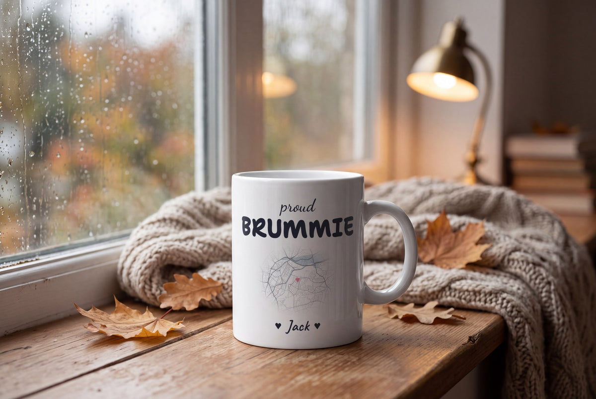 Lifestyle: Personalised Birmingham Map Mug, Proud Brummie