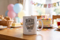 Lifestyle: Personalised Biker Legend Motorbike Mug