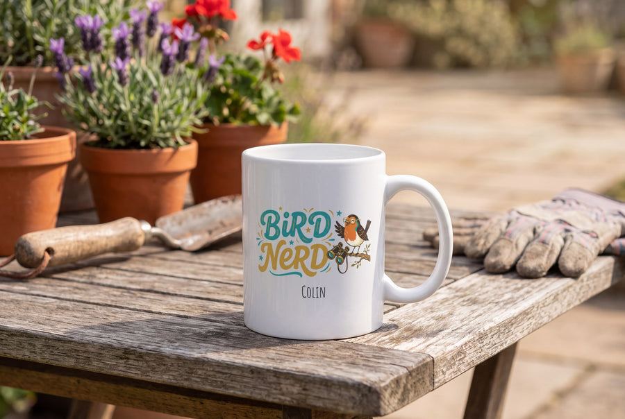 Lifestyle: Personalised Bird Nerd Mug