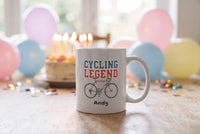 Lifestyle: Personalised Cycling Legend Mug