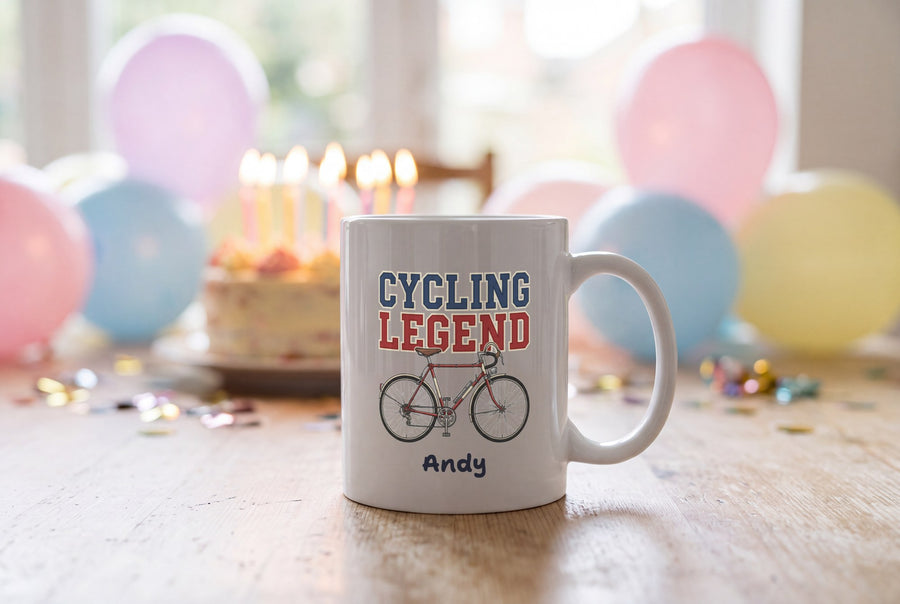 Lifestyle: Personalised Cycling Legend Mug
