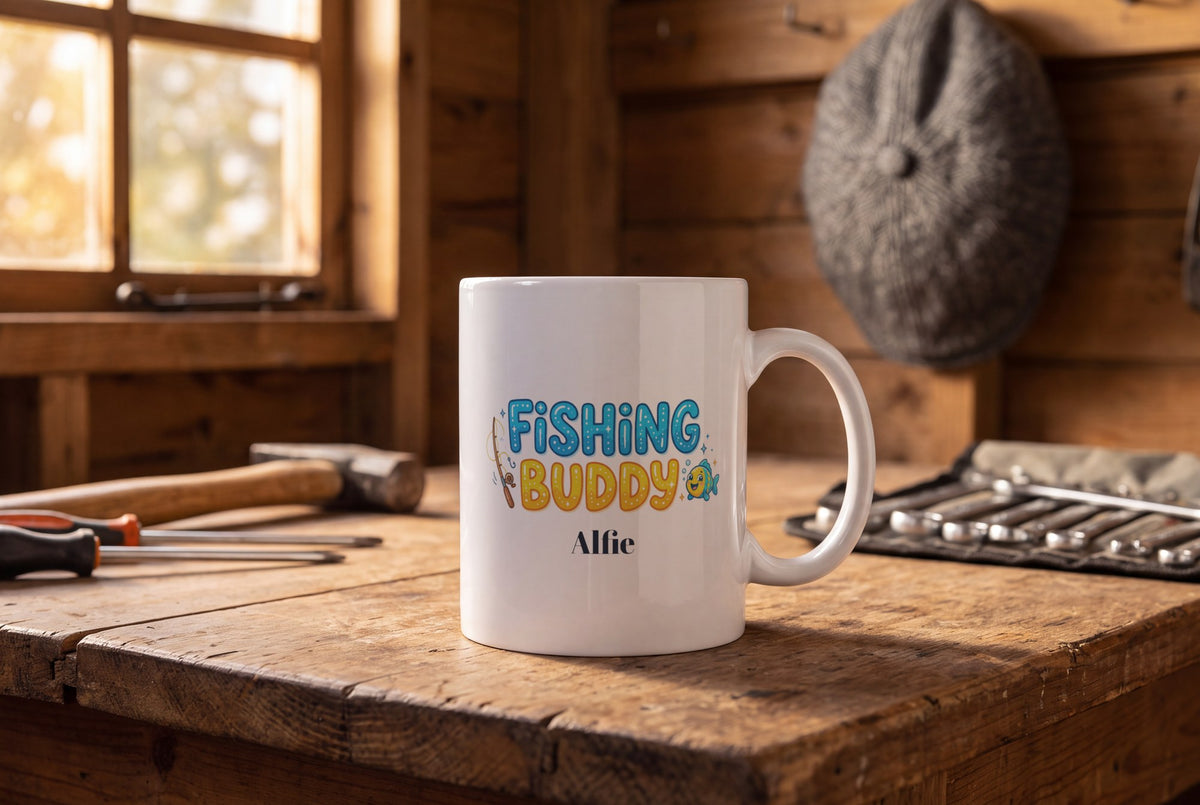 Lifestyle: Personalised Fishing Buddy Mug