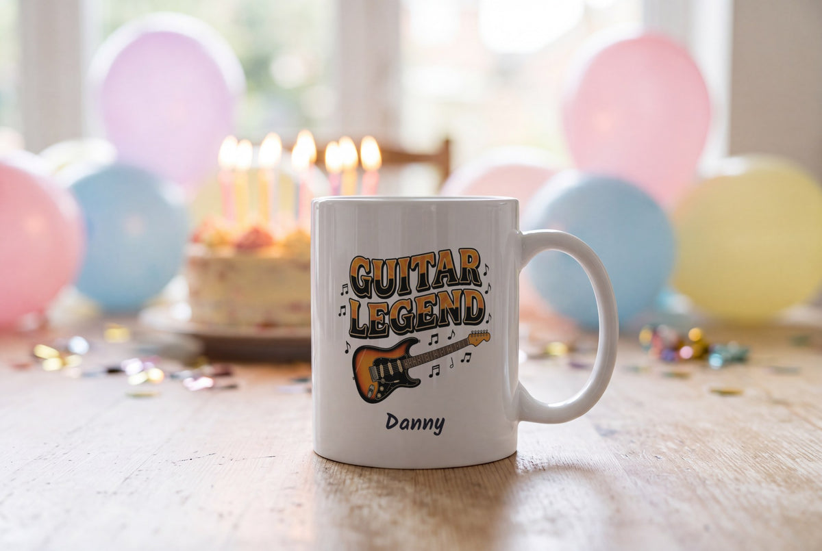 Lifestyle: Personalised Guitar Legend Mug