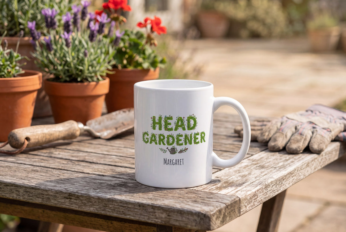 Lifestyle: Personalised Head Gardener Mug