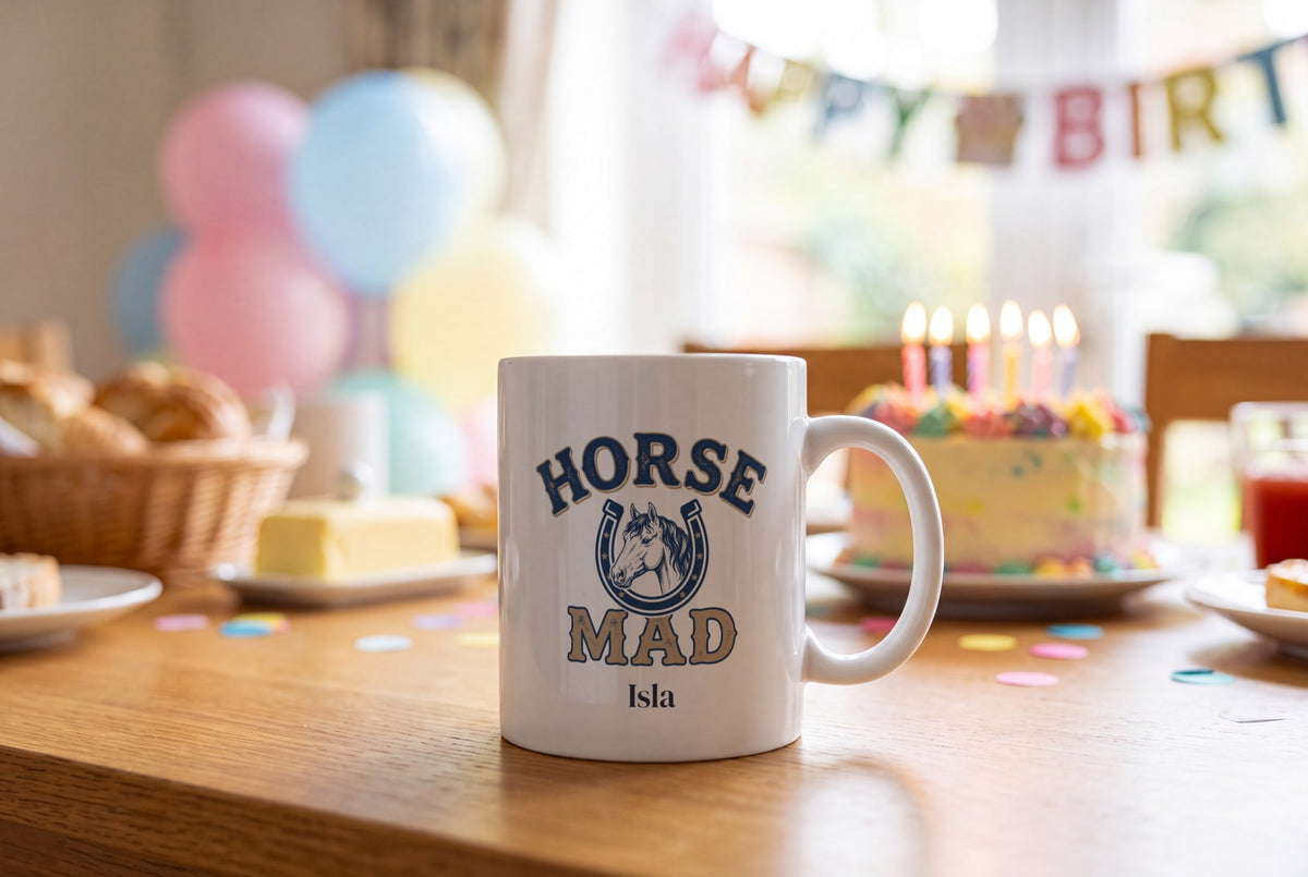 Lifestyle: Personalised Horse Mad Mug