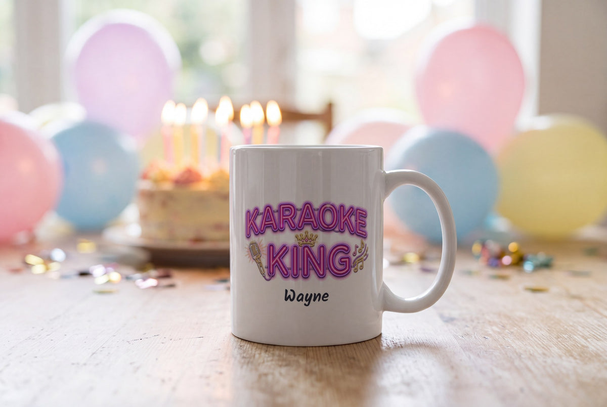 Lifestyle: Personalised Karaoke King Mug