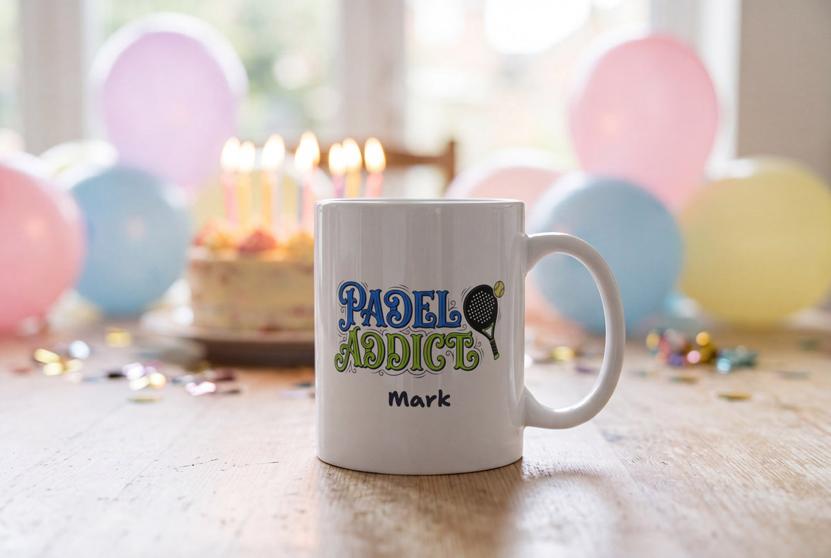 Lifestyle: Personalised Padel Addict Mug