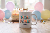 Lifestyle: Personalised Pedal Power Cycling Mug