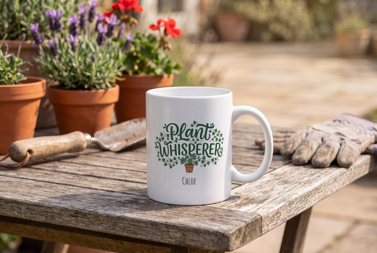 Lifestyle: Personalised Plant Whisperer Mug