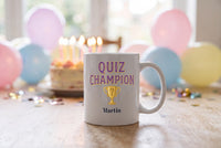 Lifestyle: Personalised Quiz Champion Mug