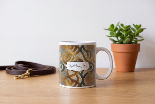 Lifestyle: Batik Celtic Knot Animals Name Mug
