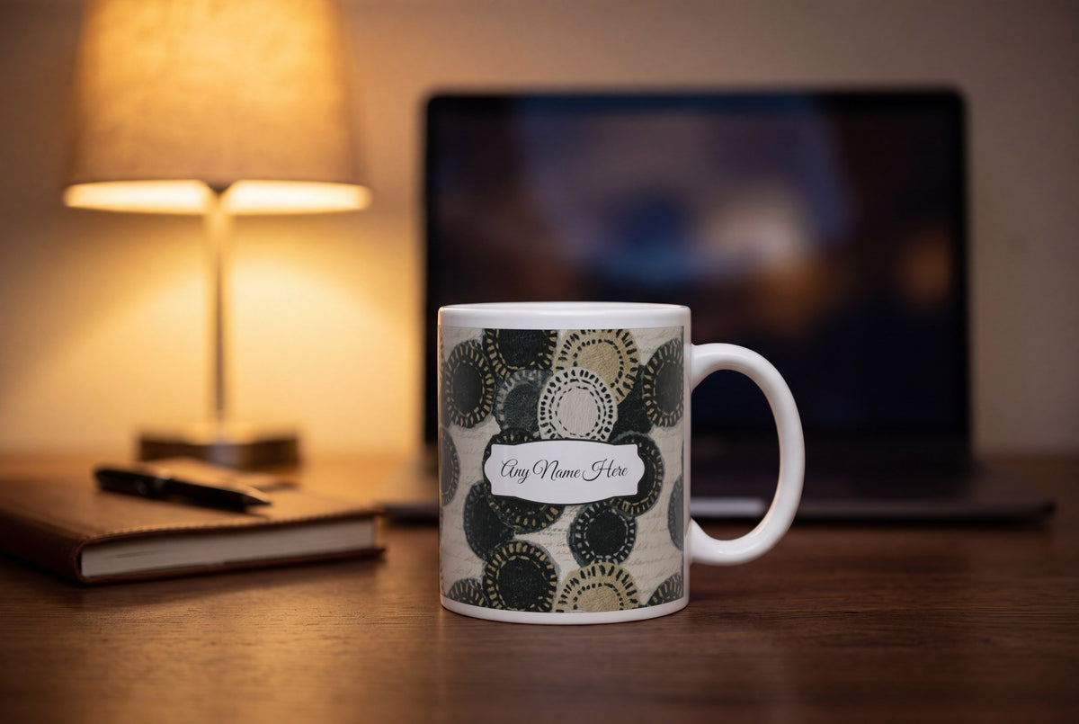 Lifestyle: Collage Poker Chips Name Mug