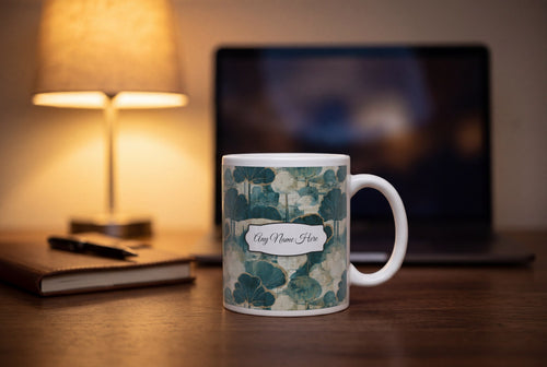 Lifestyle: Antique Map Puffballs Name Mug