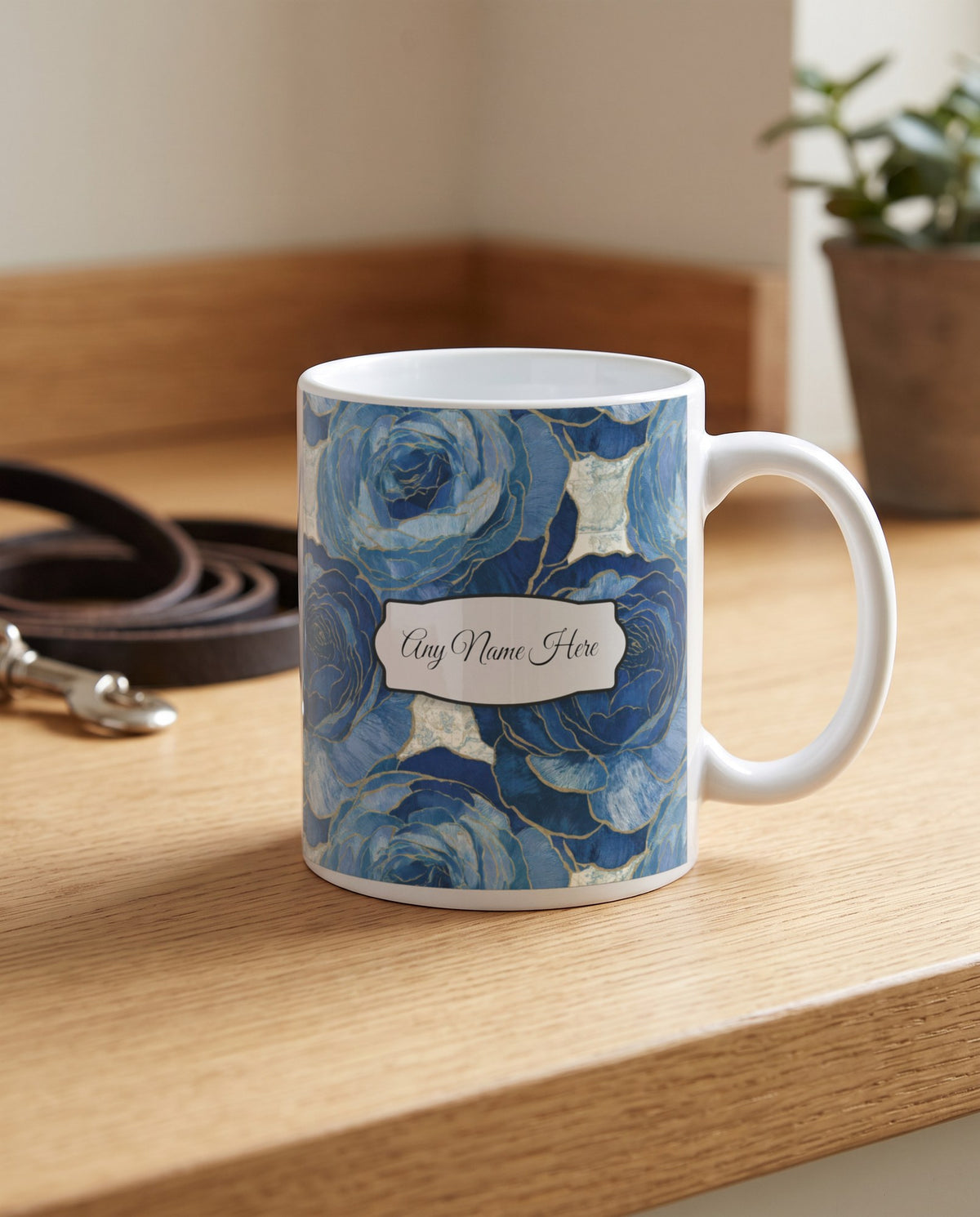 Lifestyle: Etching Ranunculus Name Mug