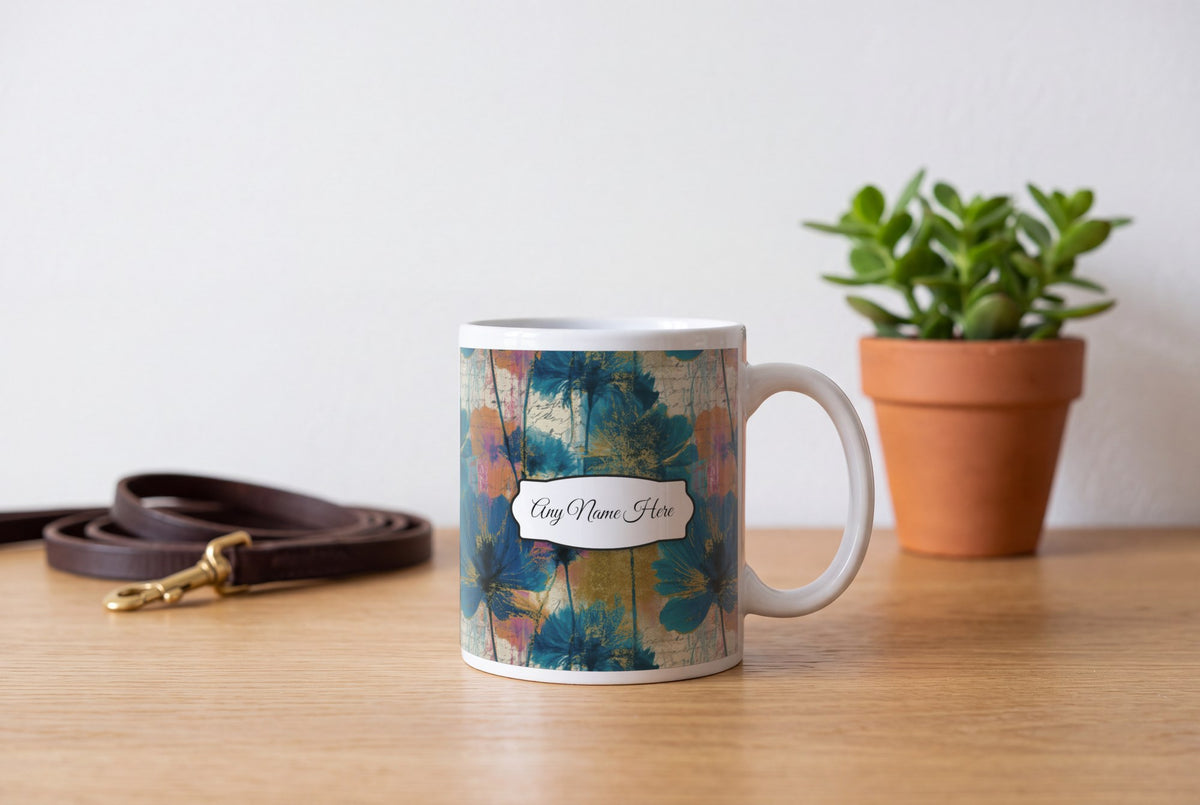 Lifestyle: X-ray Meadow Flowers Name Mug 2