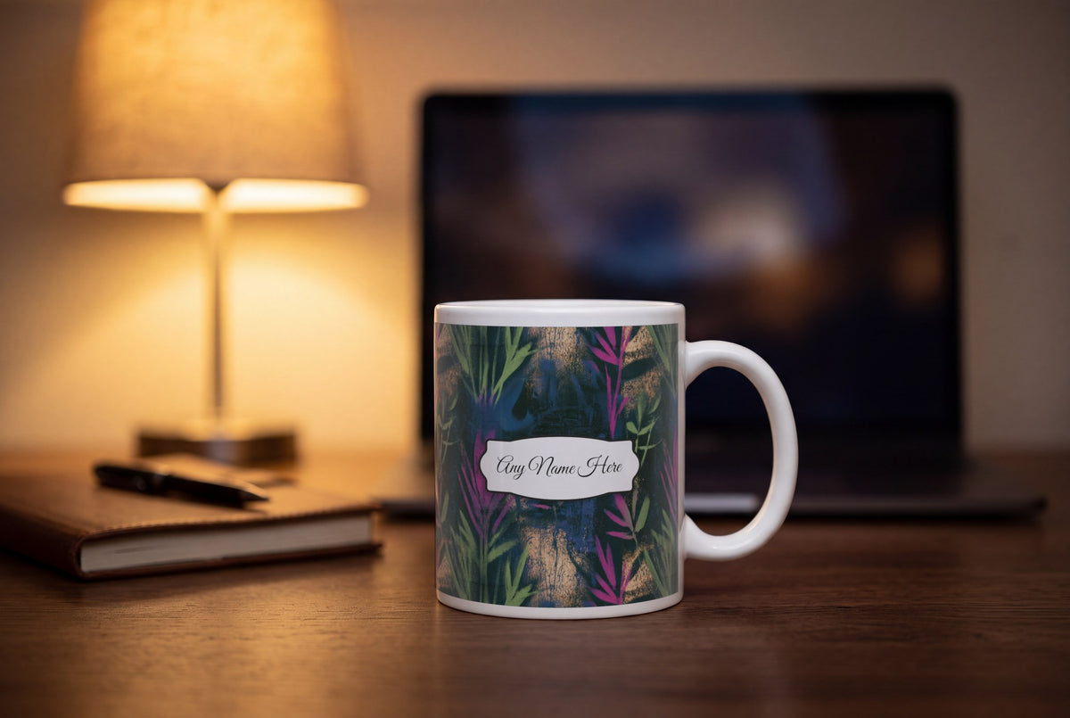 Lifestyle: Graffiti Grasses Name Mug