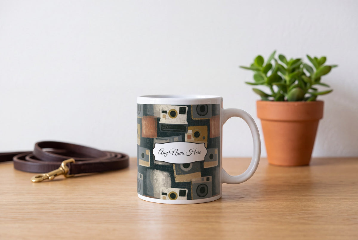 Lifestyle: Scratchboard Polaroid Name Mug 2