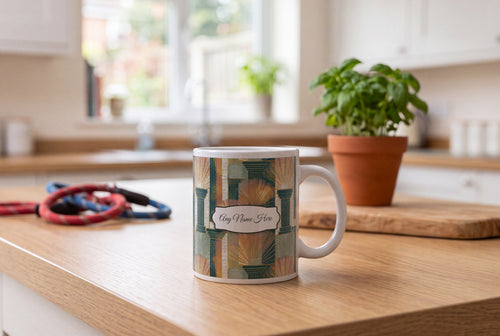 Lifestyle: Art Deco Columns Name Mug