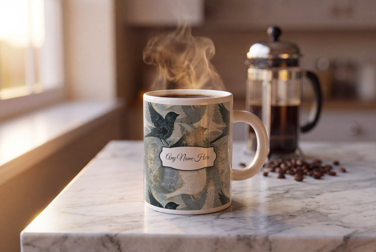 Lifestyle: Risograph Lovebirds Name Mug