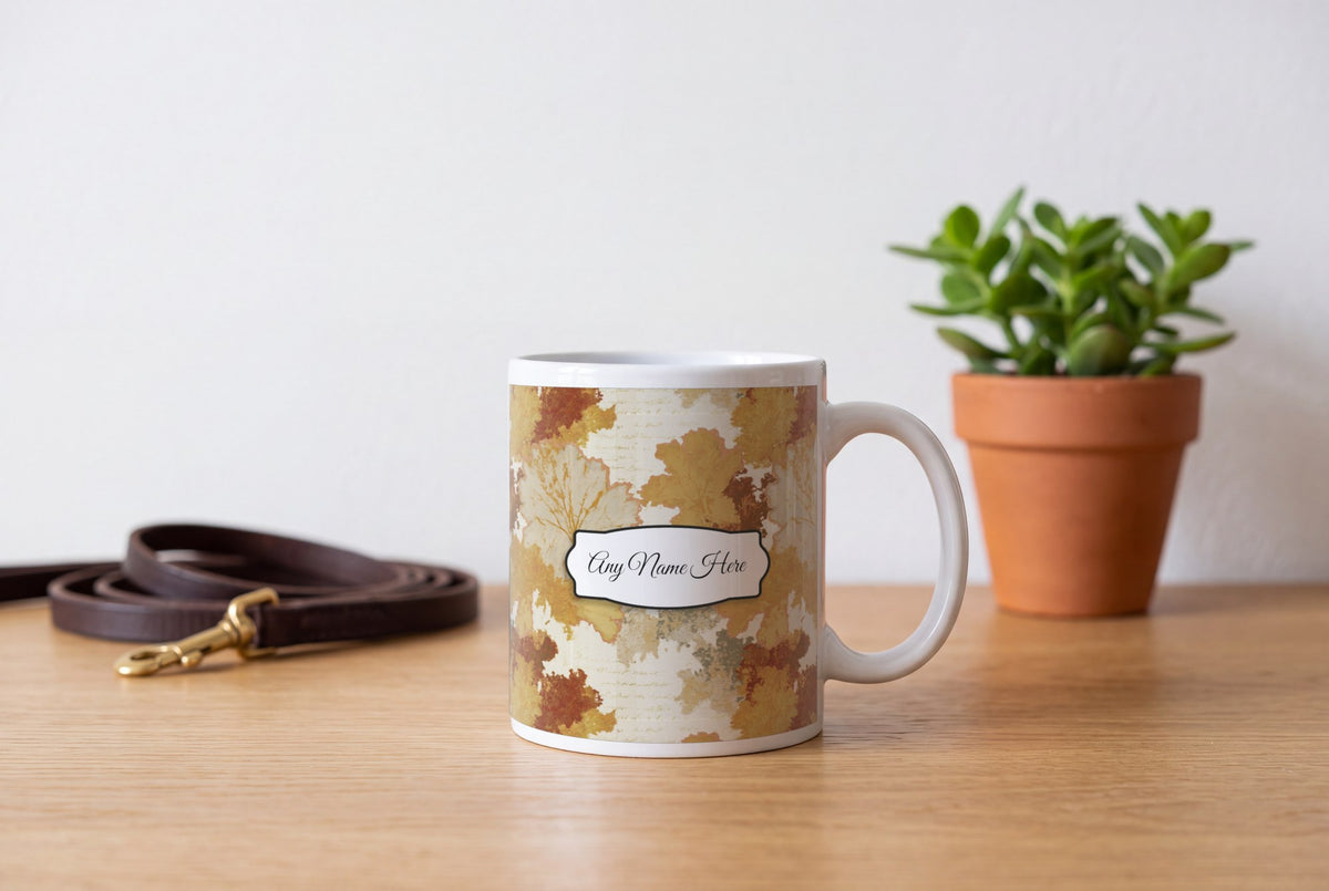 Lifestyle: Blueprint Moss Abstract Name Mug