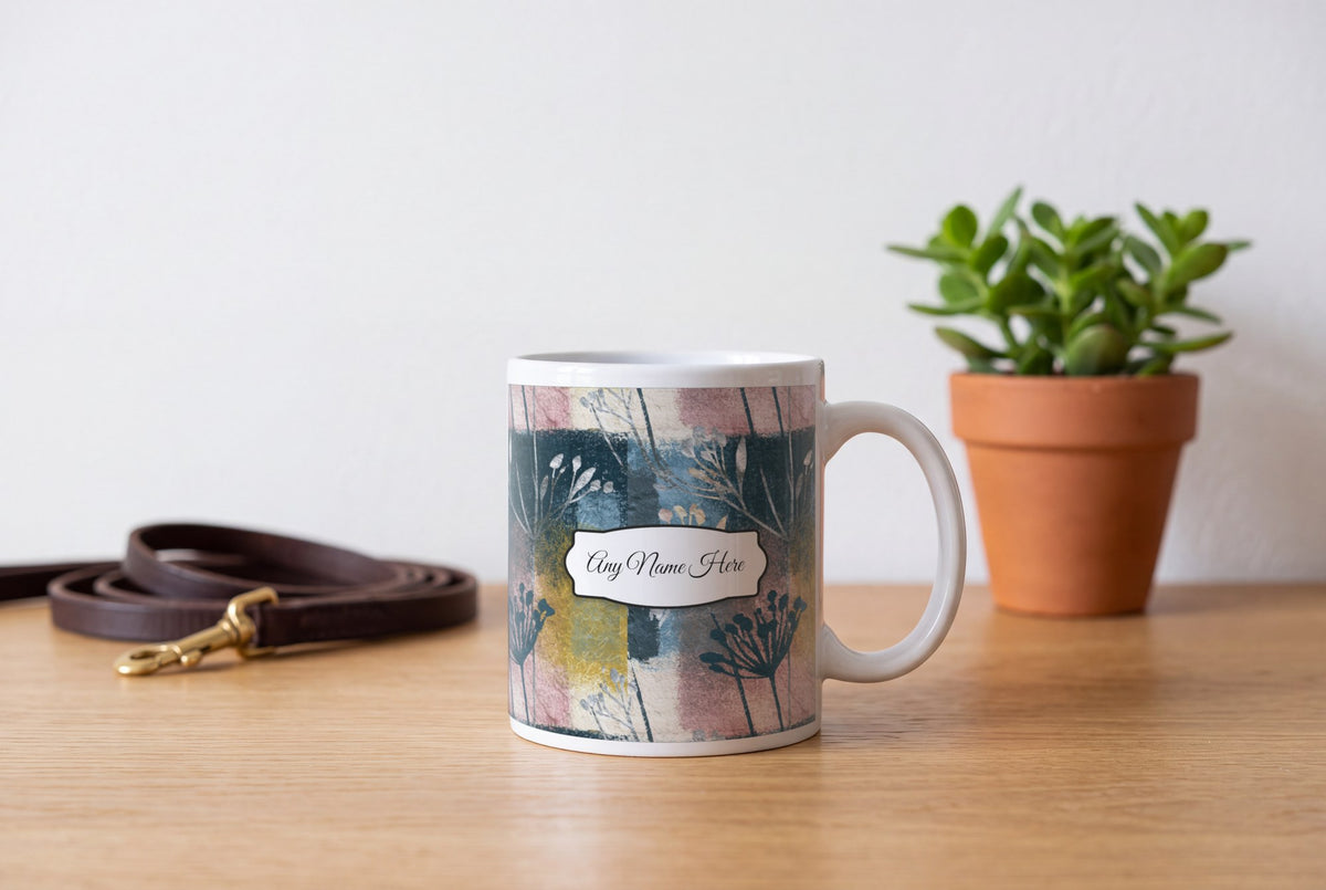 Lifestyle: Lithograph Graphite Abstract Name Mug