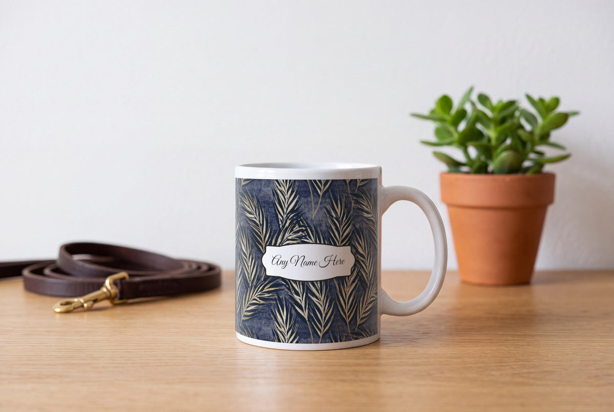 Lifestyle: Woodblock Wheat Name Mug 4