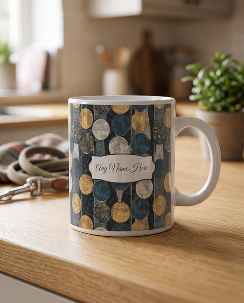 Lifestyle: Batik Backgammon Points Name Mug 2