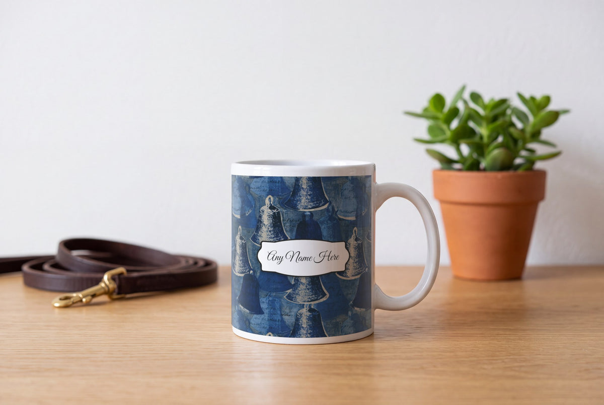 Lifestyle: Mezzotint Silver Bells Name Mug