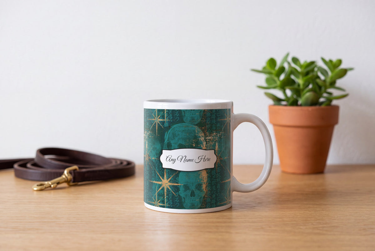 Lifestyle: X-ray Skulls Starfield Name Mug 2