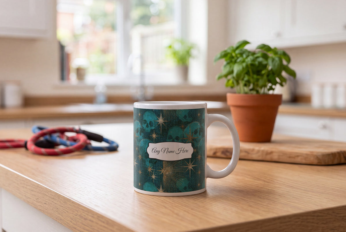 Lifestyle: X-ray Skulls Starfield Name Mug